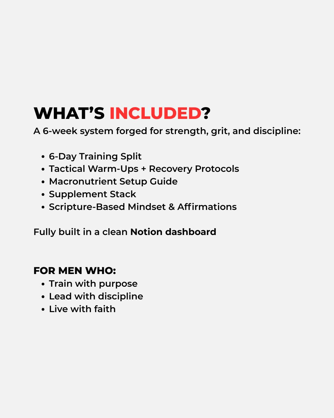 WARRIOR TRAINING PROGRAM